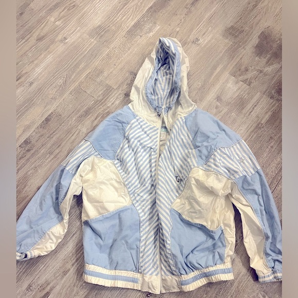 Women’s vintage whitefish bay zippered windbreaker with shoulder pads - Picture 1 of 5